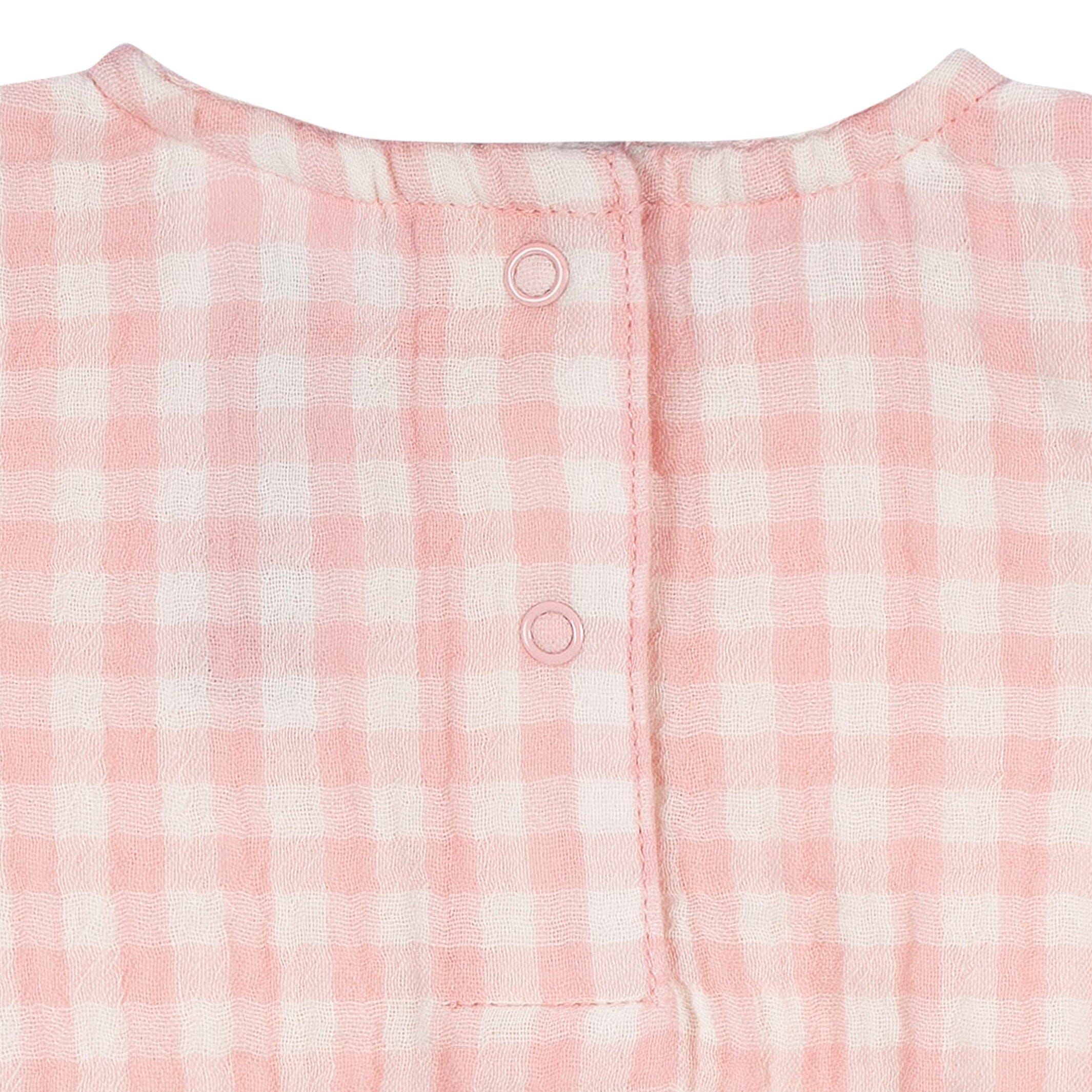 Tbbc 2T mint and pink good gingham sunsuit