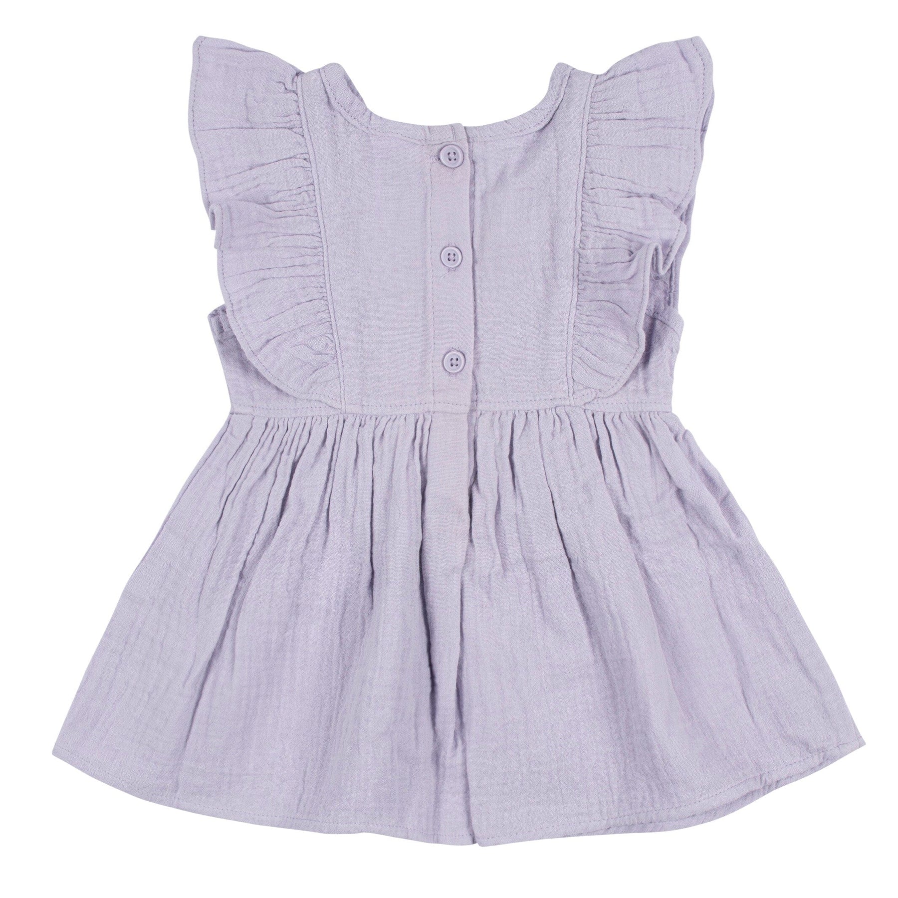 2-Piece Baby & Toddler Girls Purple Gauze Dress & Diaper Cover Set ...
