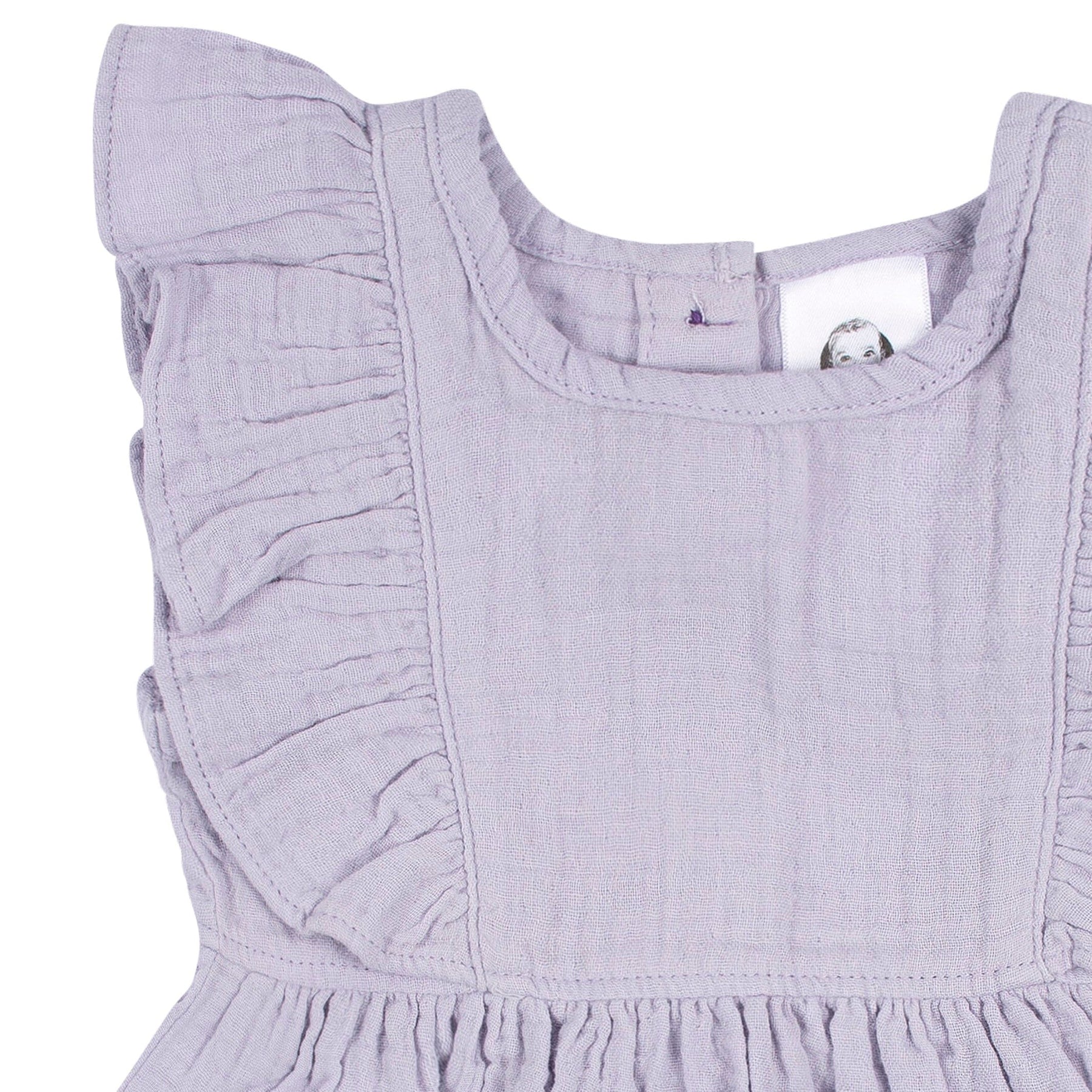 2-Piece Baby & Toddler Girls Purple Gauze Dress & Diaper Cover Set ...