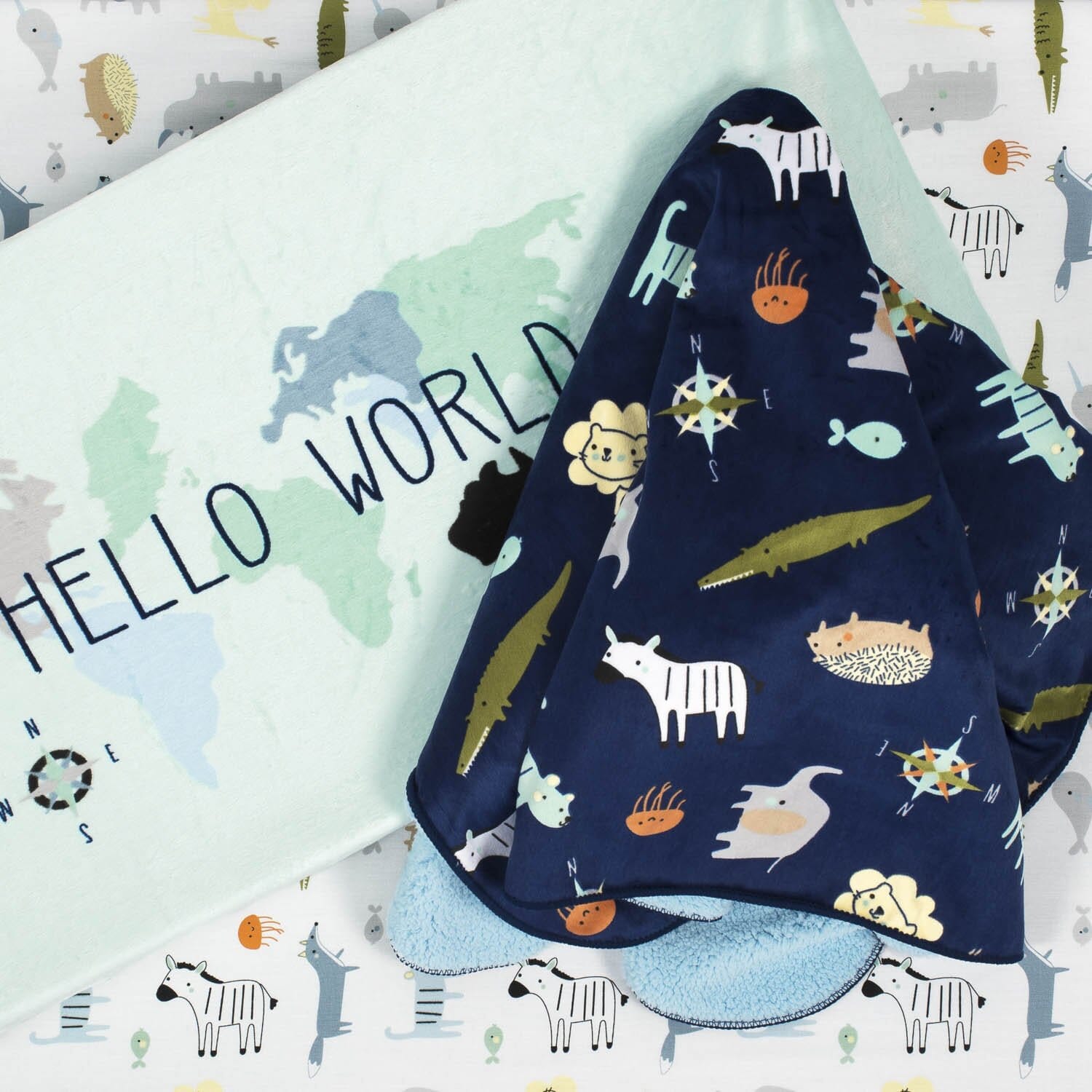 Hello orders world blanket