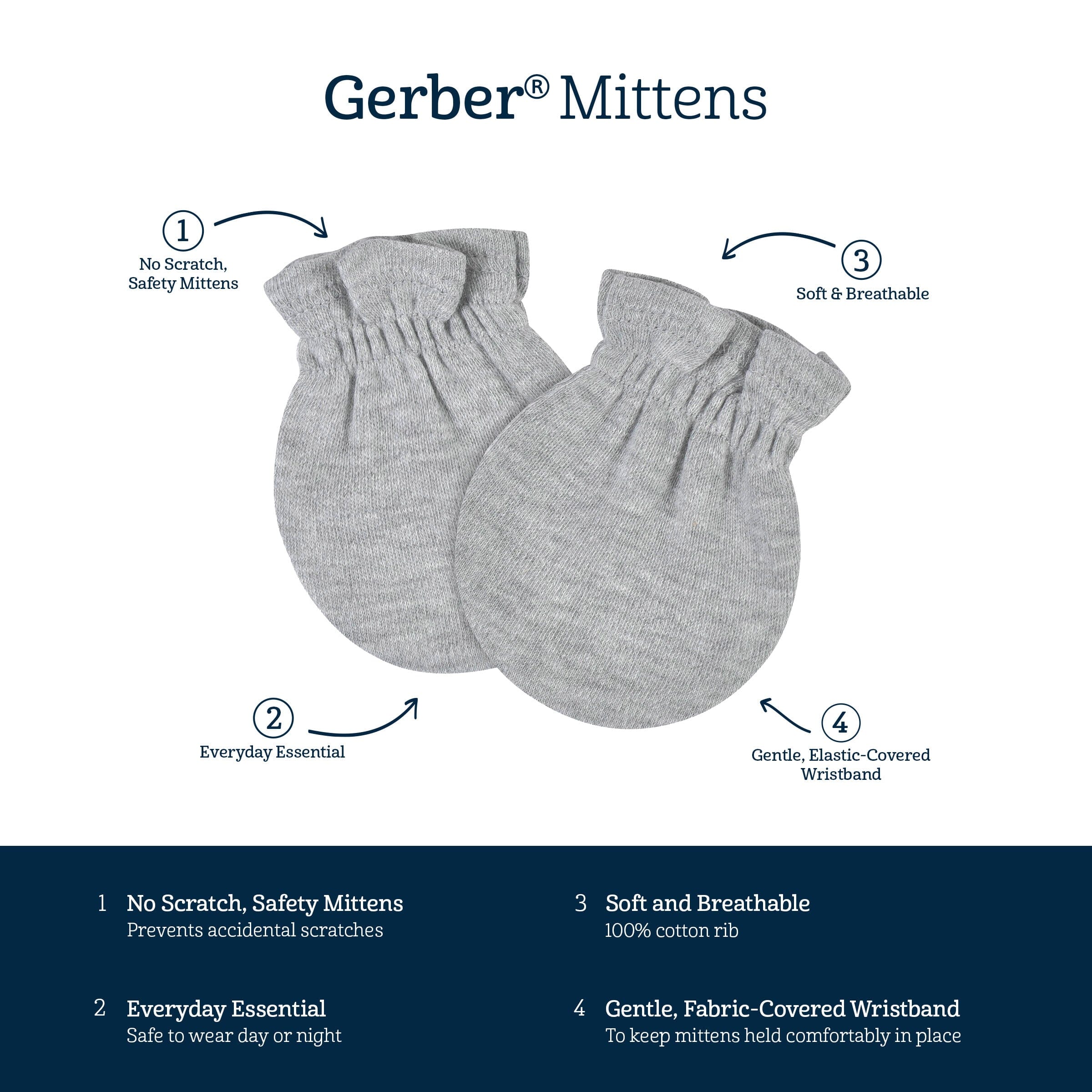 Baby boy shop no scratch mittens