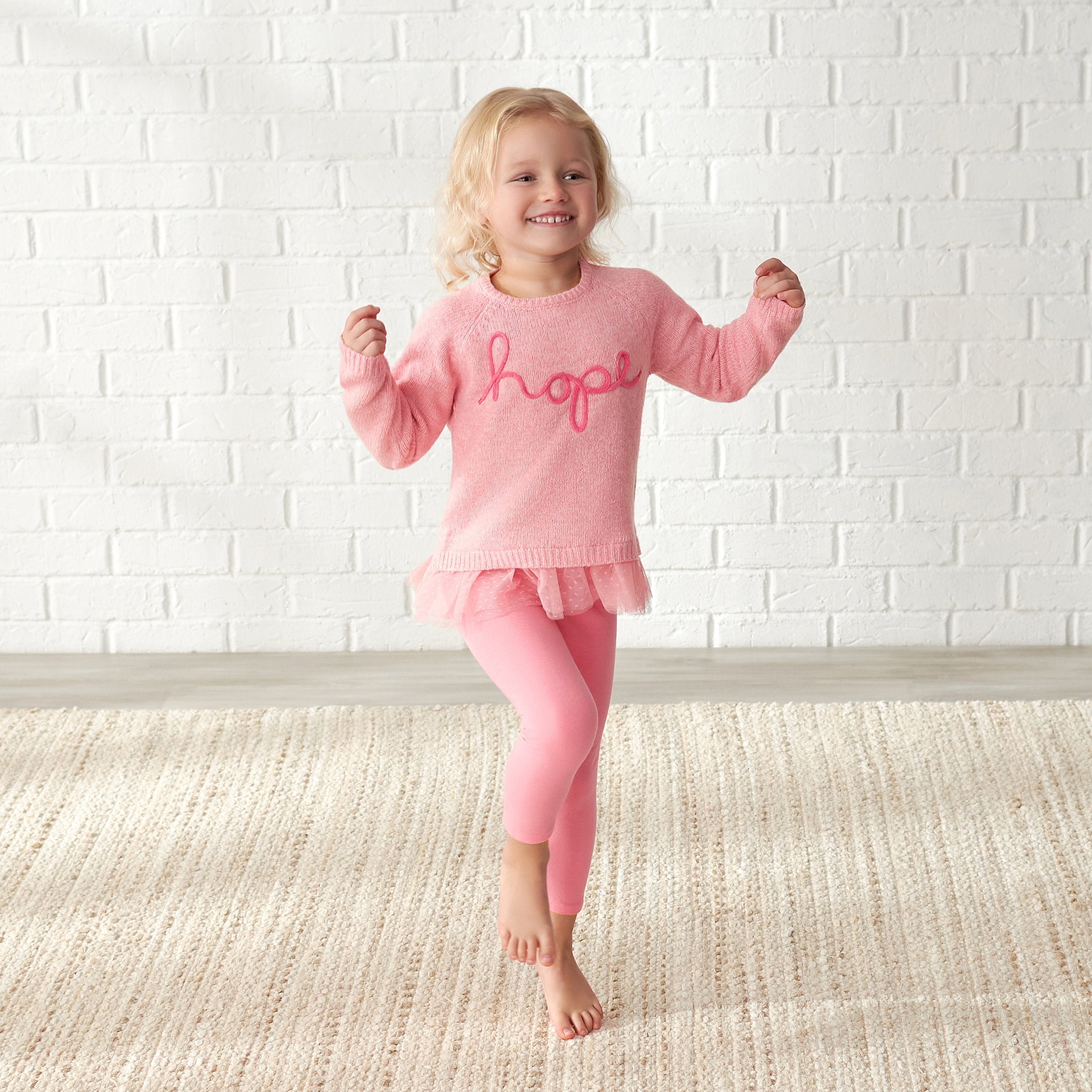 Little girl hot sale pink sweater