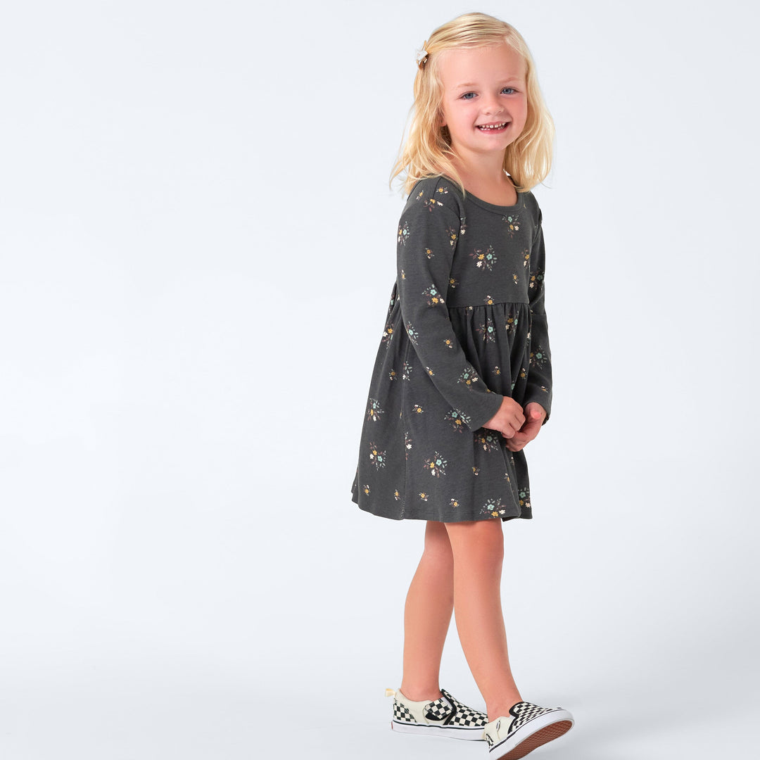 2-Pack Infant & Toddler Girls Mustard Floral Long Sleeve Dresses – Gerber  Childrenswear