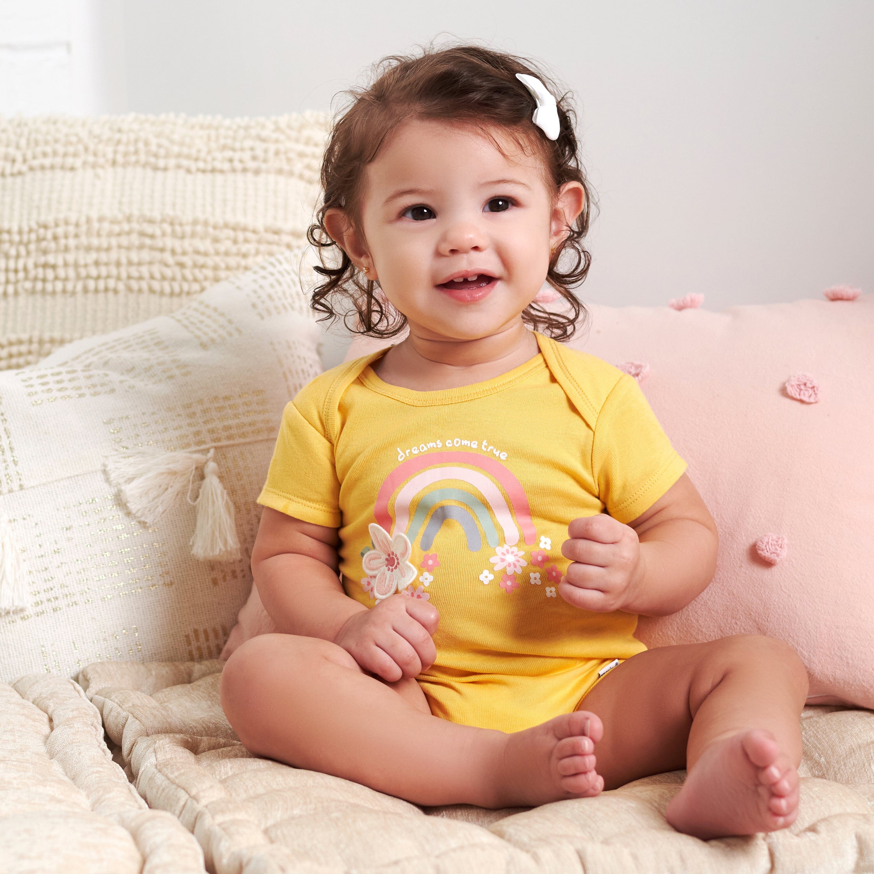 Baby girl yellow outlet shirt