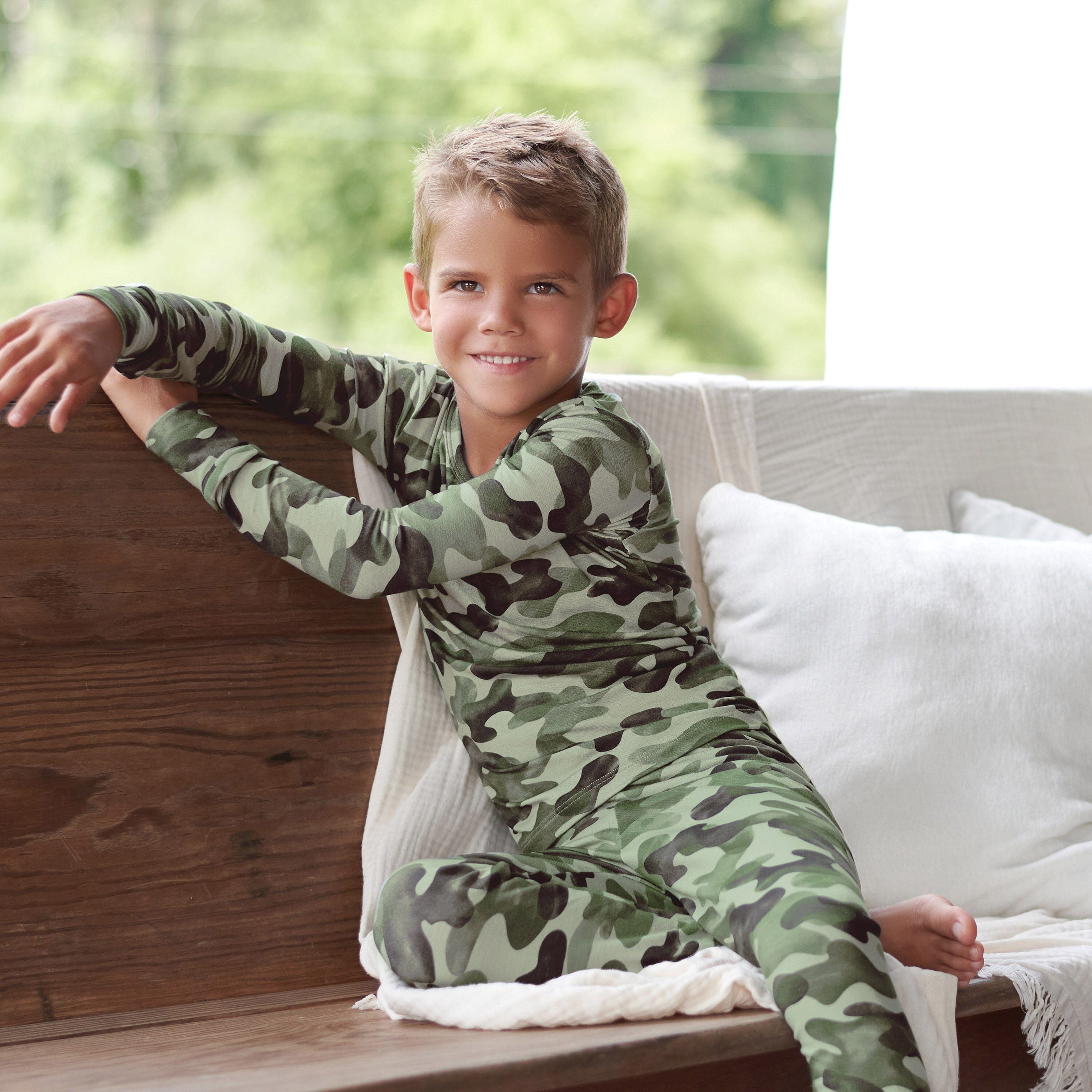 2 Piece Infant Toddler Hide Seek Camo Buttery Soft Viscose Made fr Gerber Childrenswear