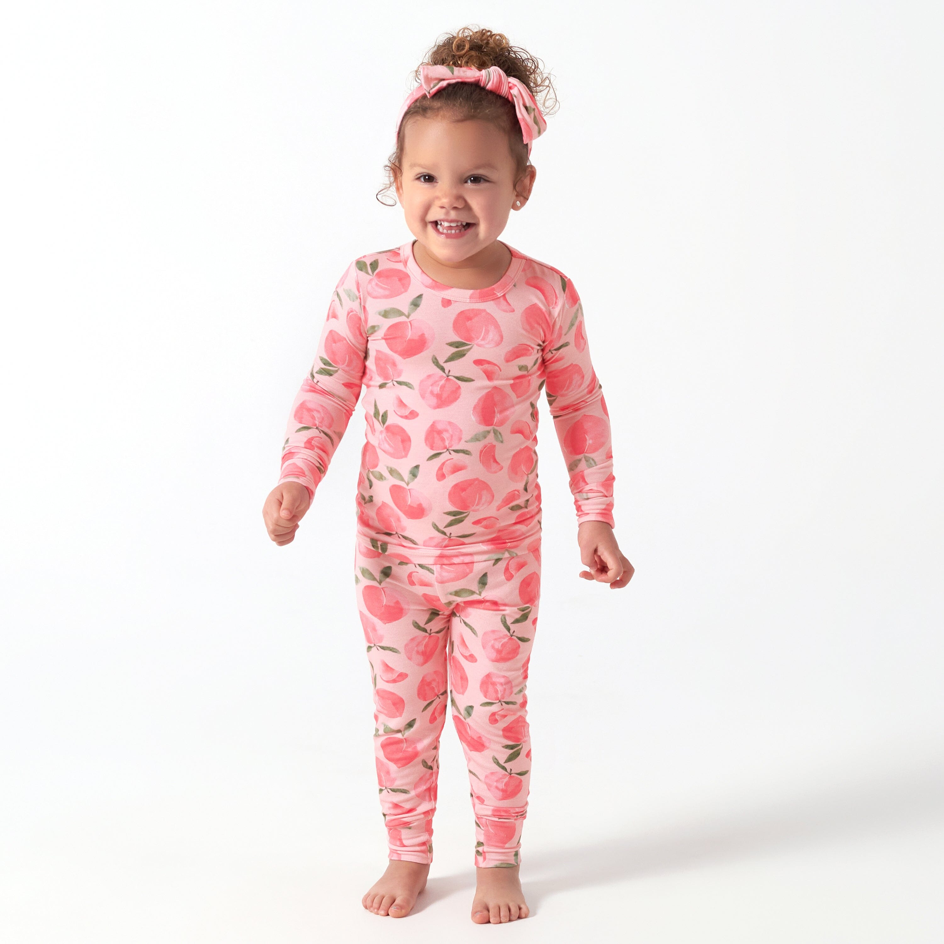 2-Piece Infant & Toddler Girls Just Peachy Buttery Soft Viscose Made f ...
