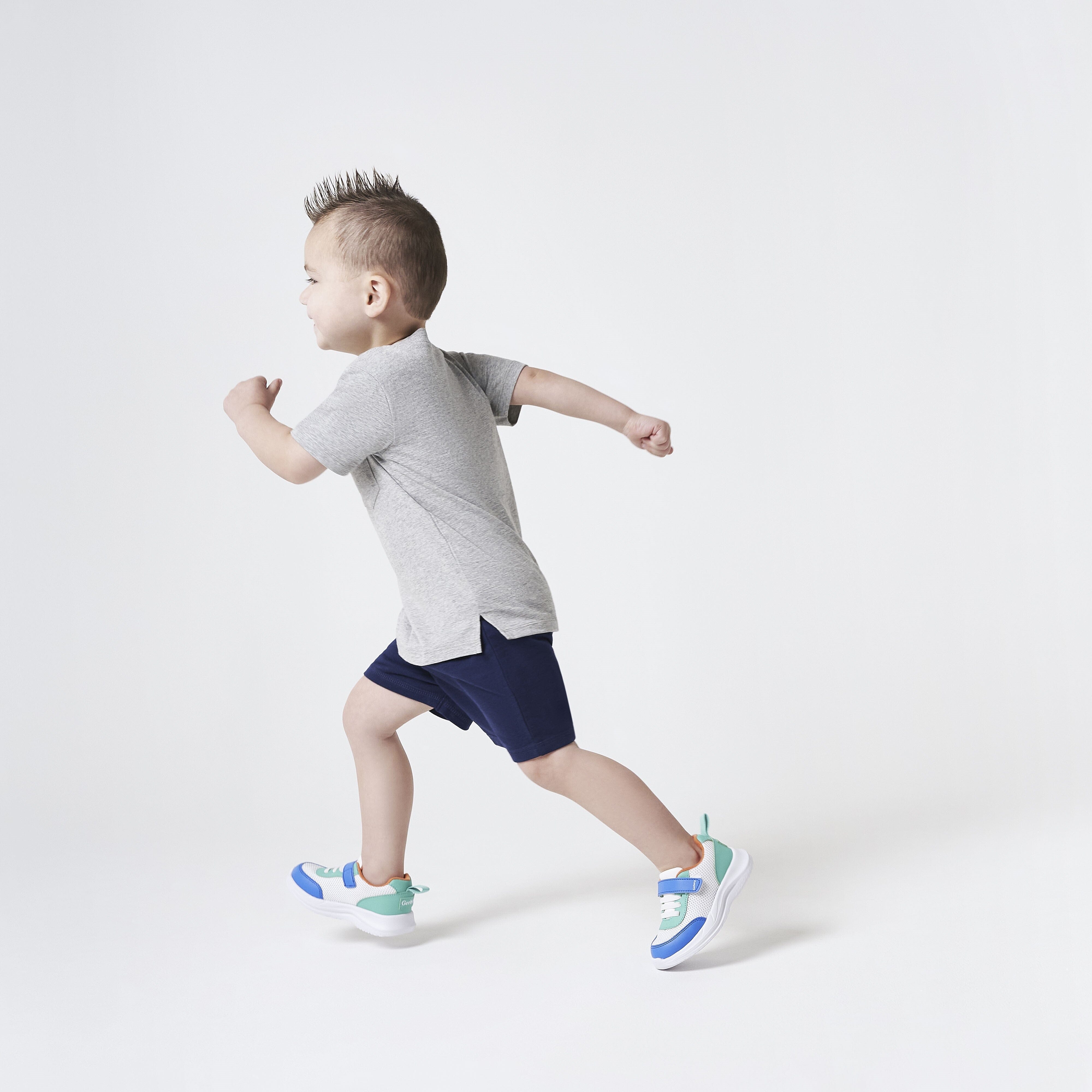 Kid Boy Shoes Sneakers Print Colorblock Long-sleeve Tee