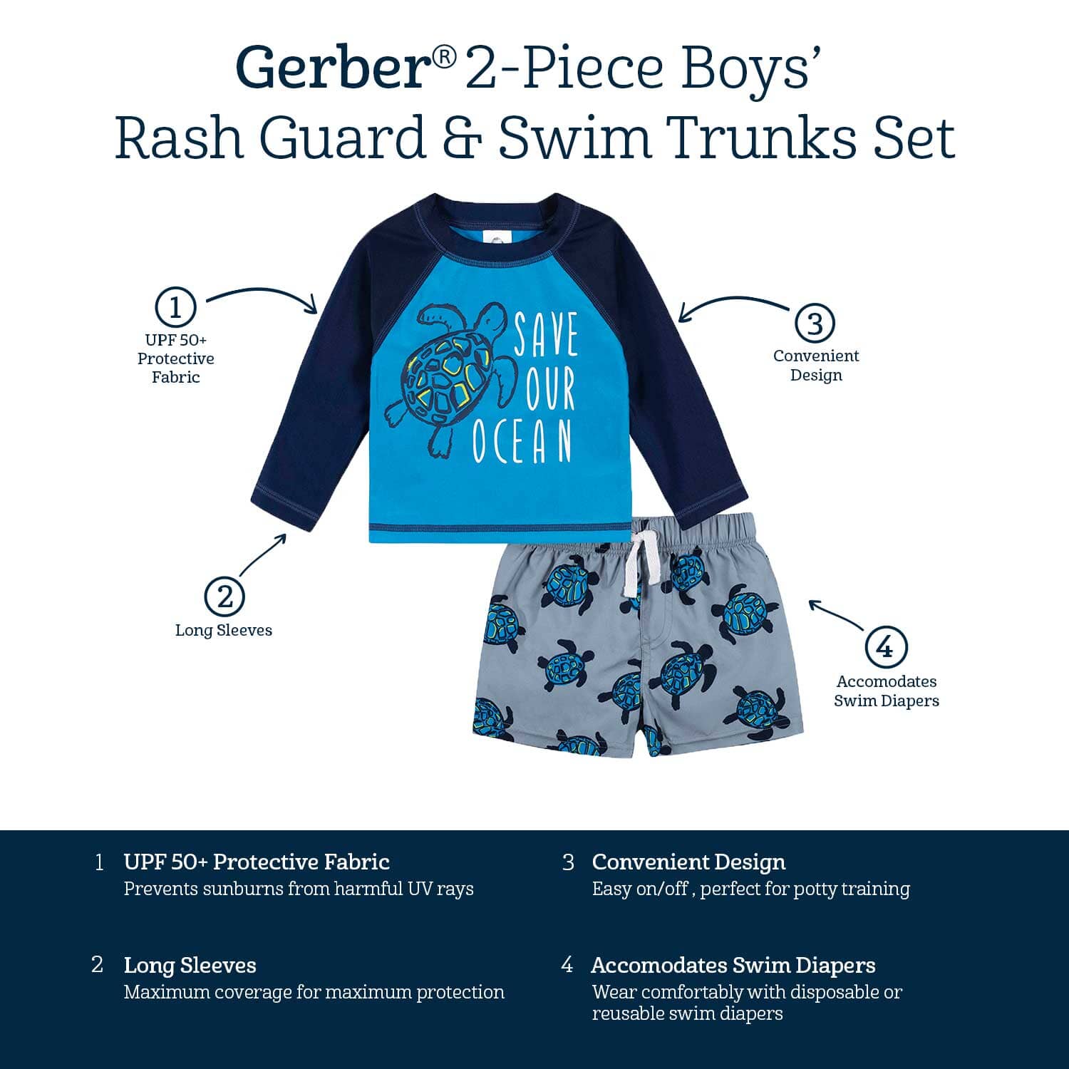 Baby boys rash guard 2024 sets