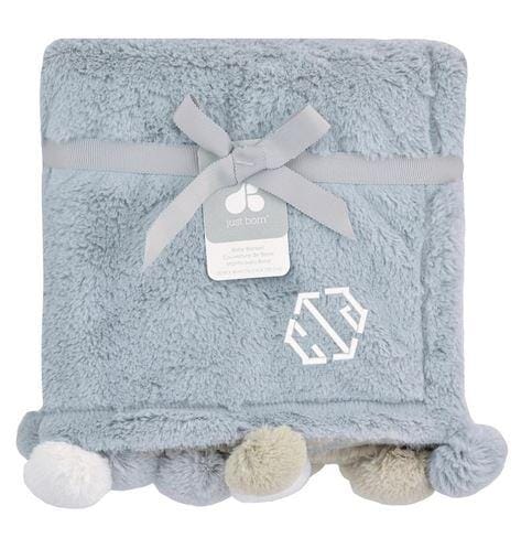 Grey pom 2025 pom baby blanket