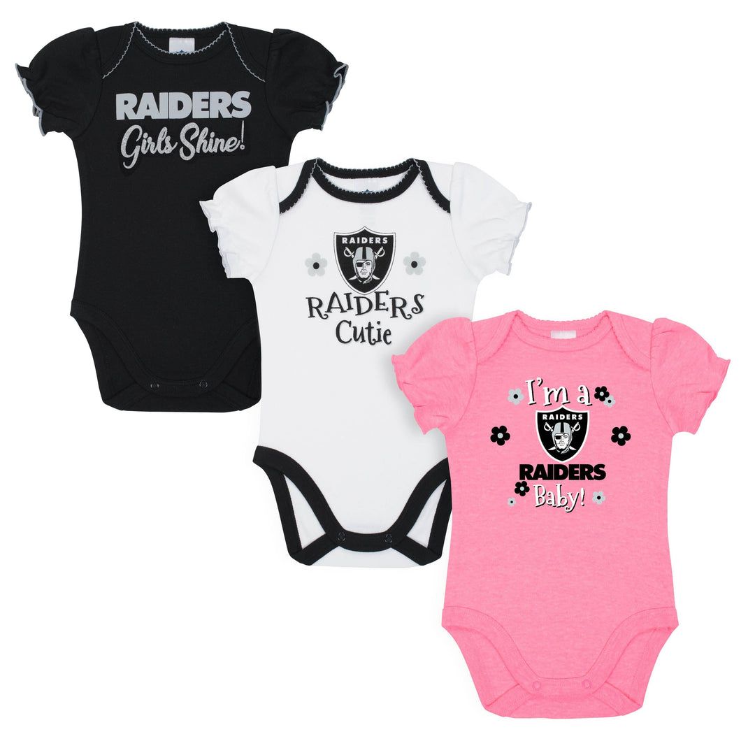Oakland Raiders TODDLER Baby Pink Cuff Knit Hat