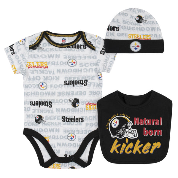 NFL 2-Pack Long-Sleeve Bodysuit Set – Pittsburgh Steelers