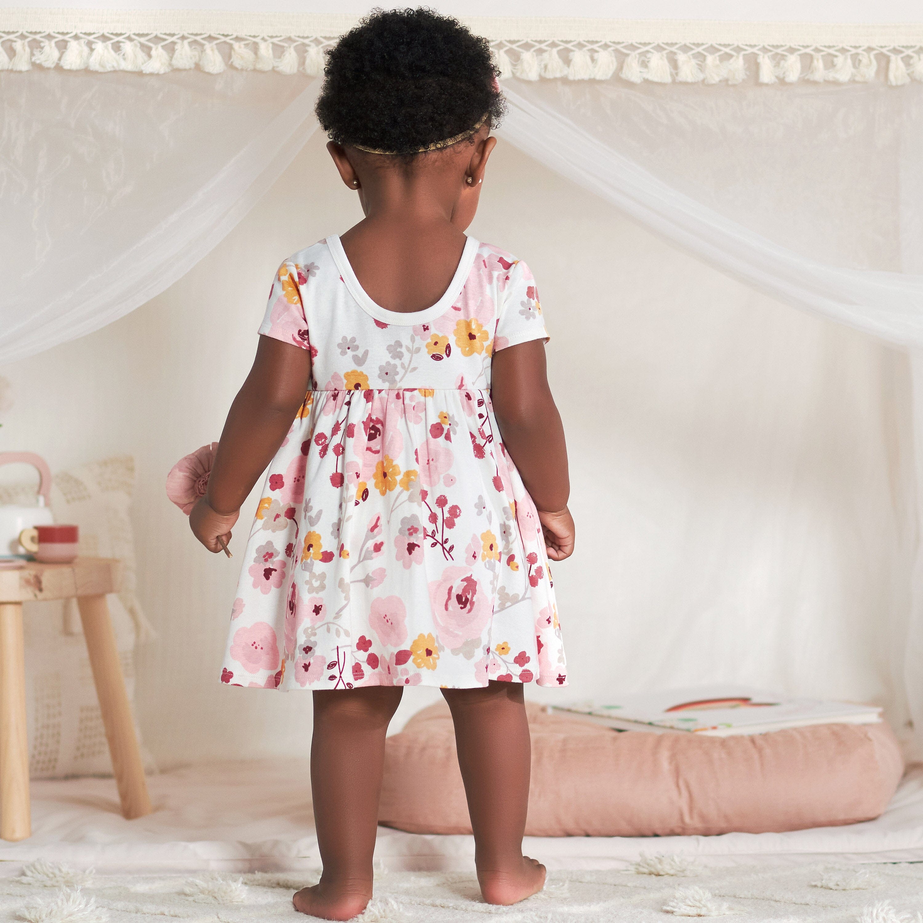 Soft Cotton Frocks For 8 Months Baby Girls | Baby Pink Frock Ideas | The  Nesavu – The Nesavu