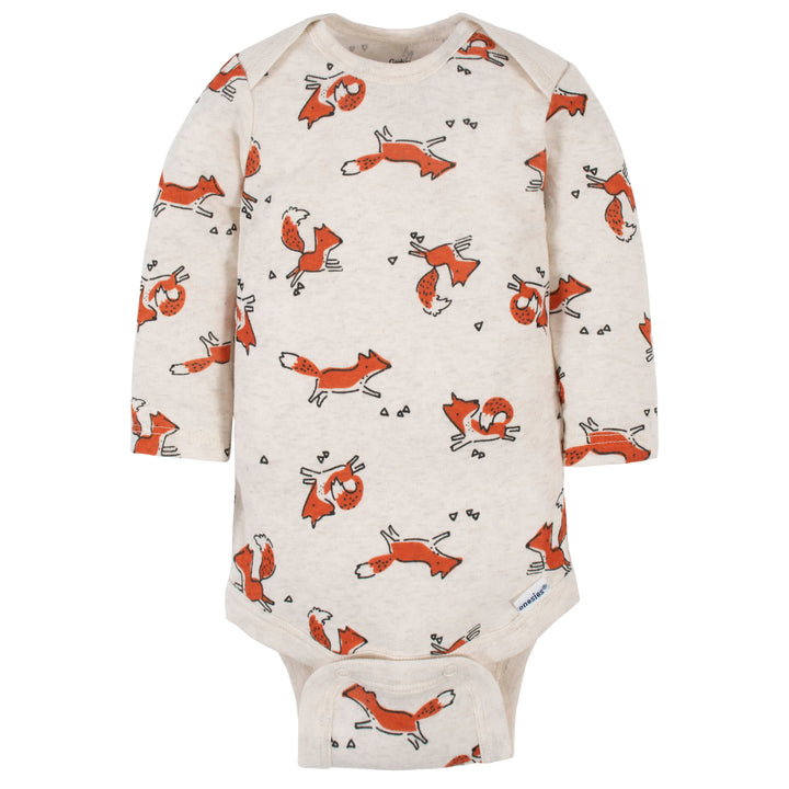 5-Pack Baby Boys Fox Long Sleeve Onesies® Bodysuits