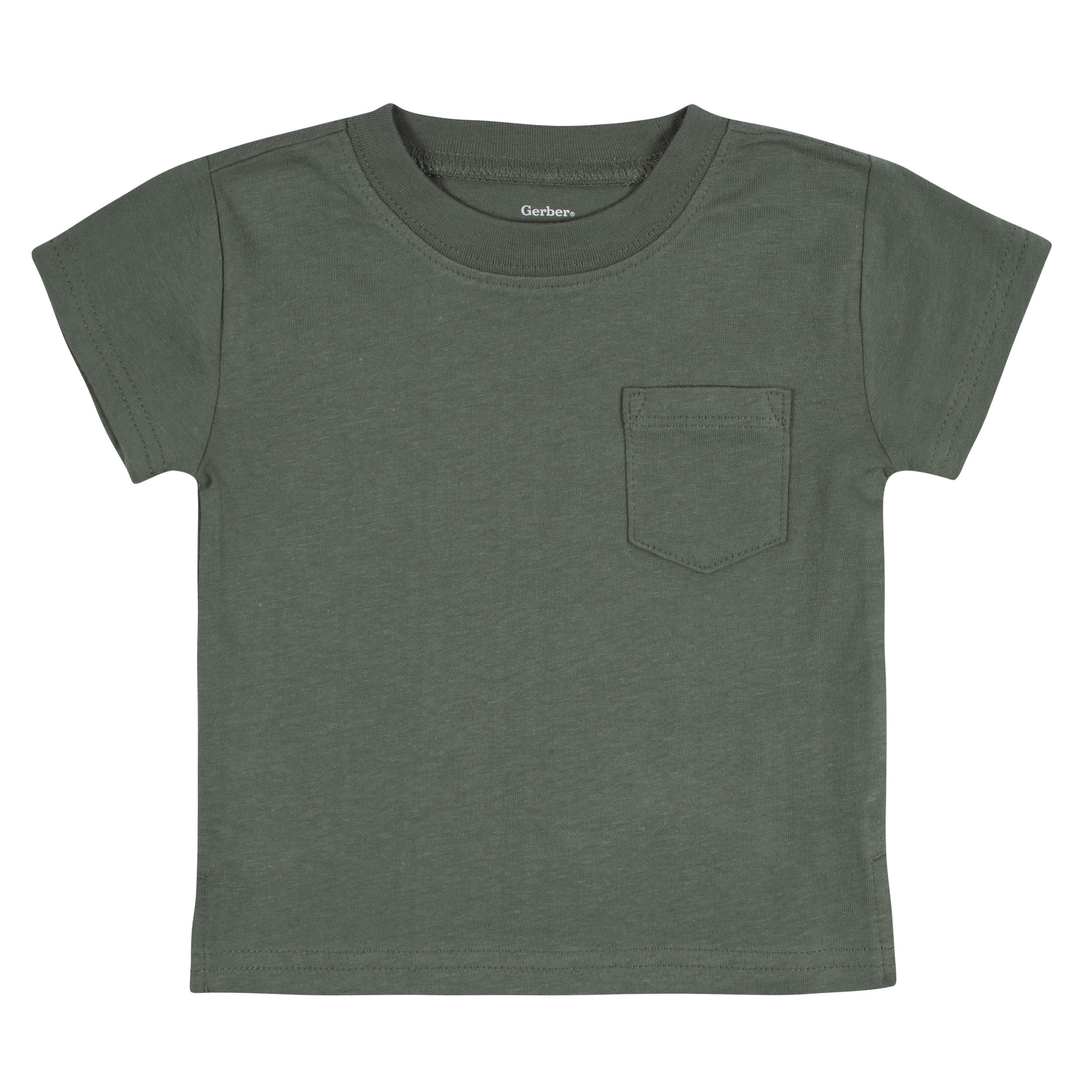 Toddler Boy Allover Print Pocket Design Short-sleeve Tee
