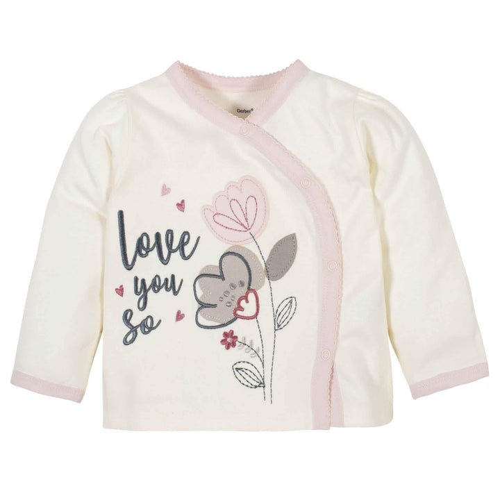 Gerber® Organic 3-Piece Baby Girls Love You So Take Me Home Set-Gerber Childrenswear