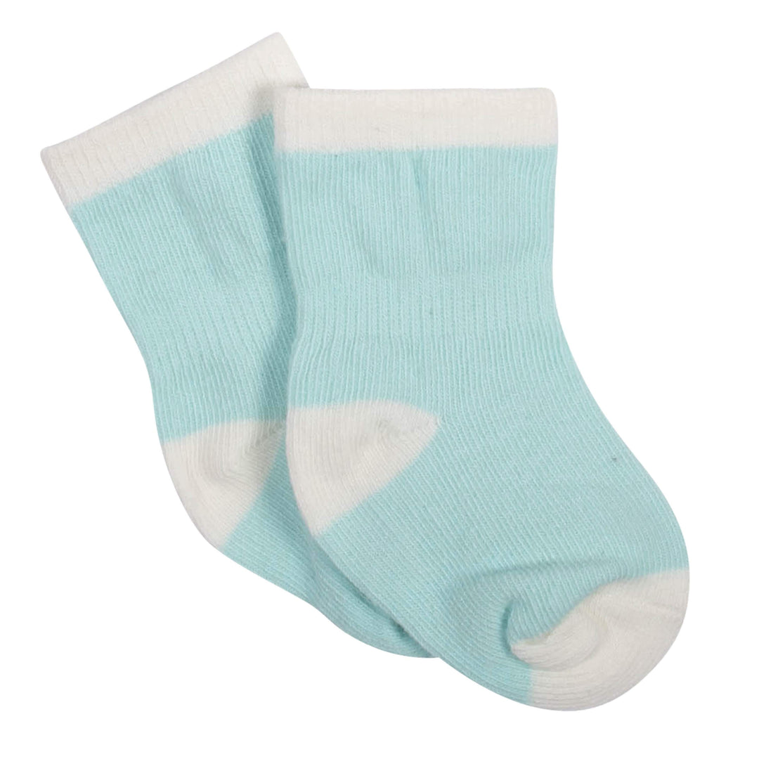 6-Pack Baby Girls Fox Jersey Crew Wiggle-Proof™ Socks-Gerber Childrenswear