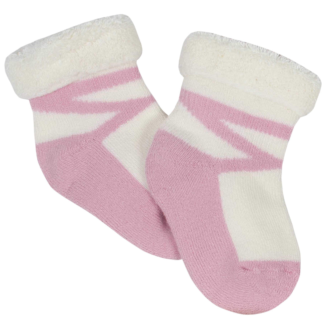 Gerber® 6-Pack Baby Girls Princess Wiggle-Proof® Terry Bootie Socks-Gerber Childrenswear