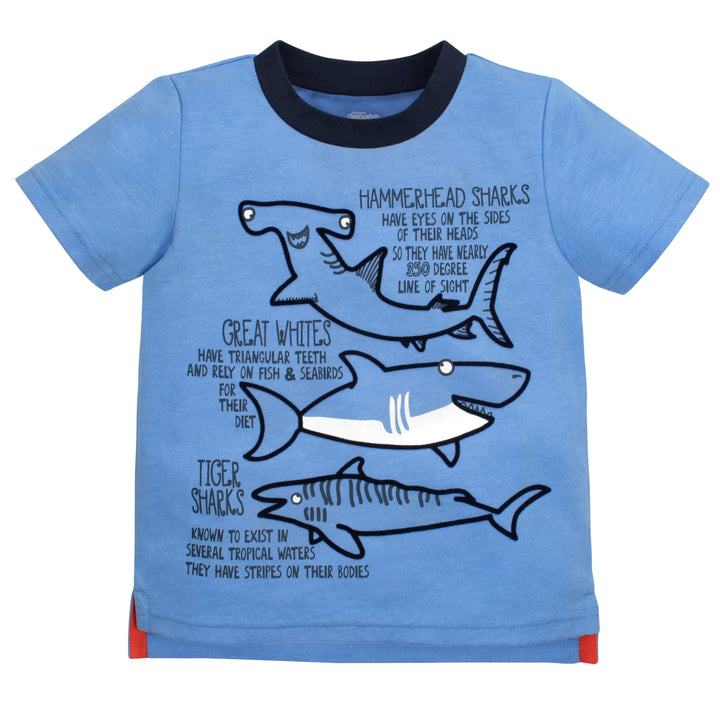 Gerber® Graduates 2-Pack Toddler Boys Sharks Tops-Gerber Childrenswear