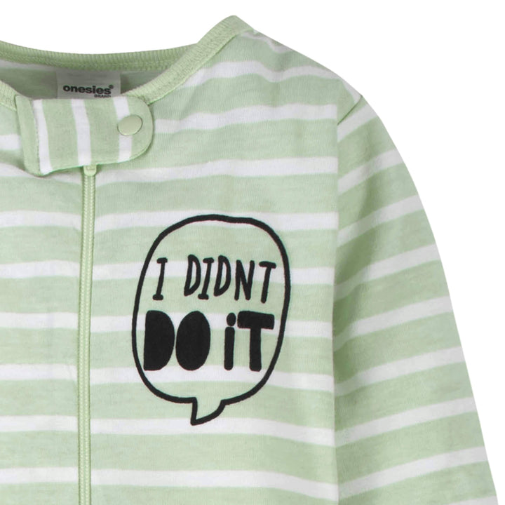 Baby Neutral "Didn't Do It" Onesies® Brand Sleep N' Play-Gerber Childrenswear