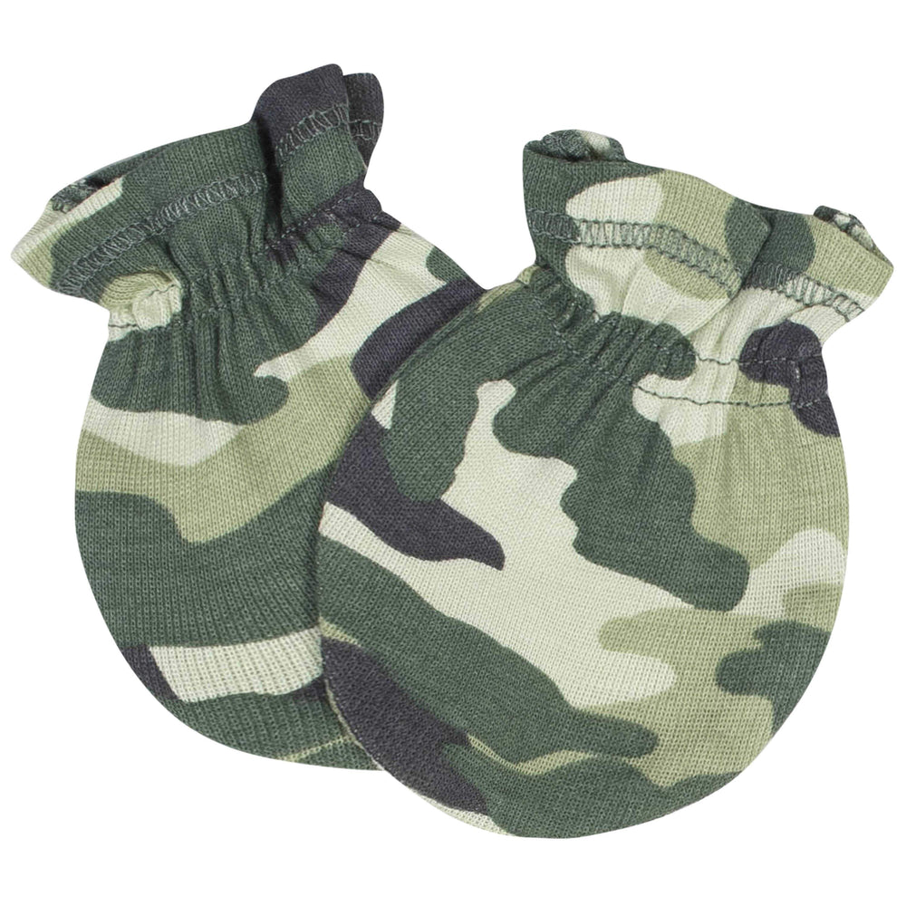 Gerber® 4-Pack Baby Boys Tiger No Scratch Mittens Set-Gerber Childrenswear