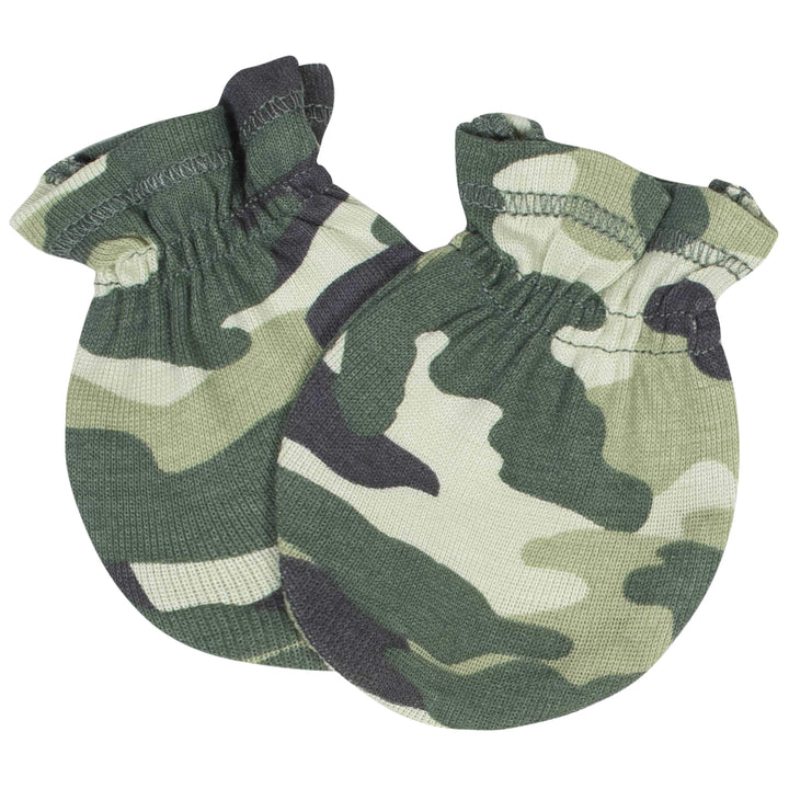 8-Piece Baby Boys Tiger Caps and Mittens Set-Gerber Childrenswear