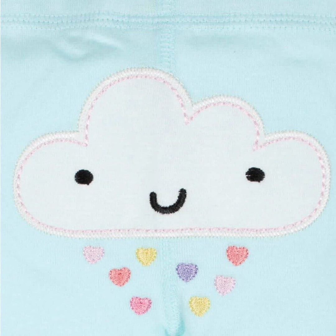 Gerber® Organic 2-Pack Baby Girls Clouds Slim Pants-Gerber Childrenswear