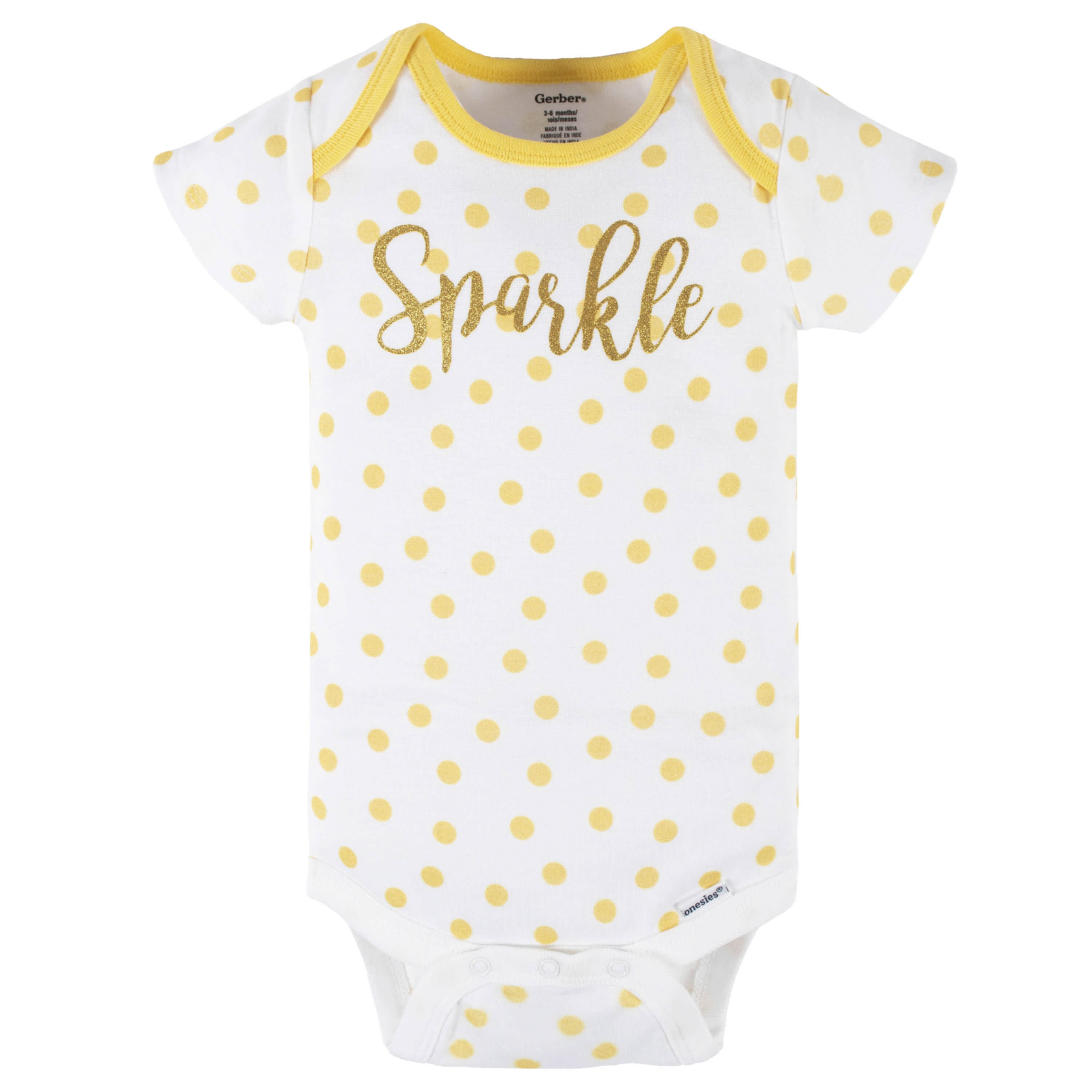 Yellow onesie best sale baby girl