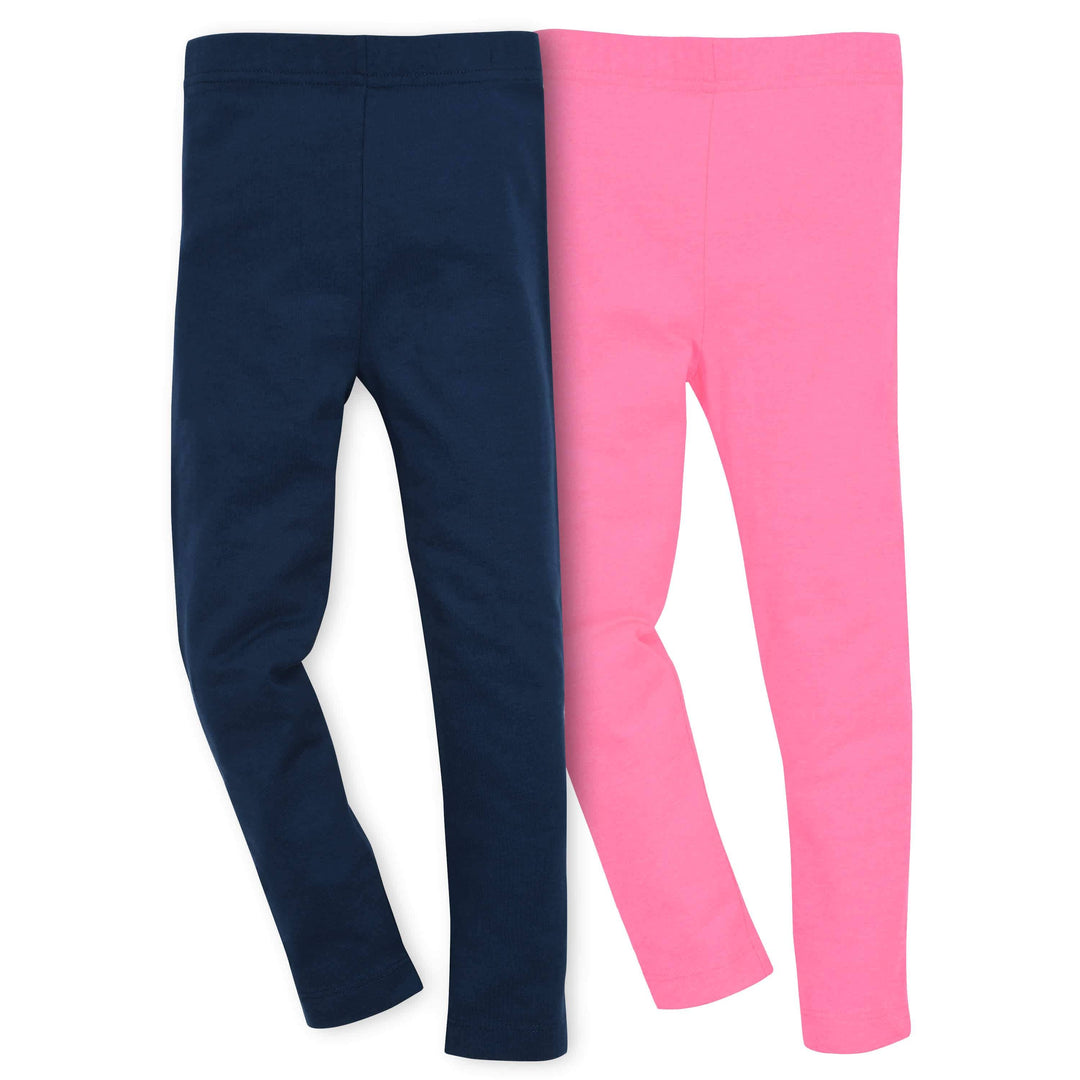 Gerber® Graduates 2-Pack Toddler Girls Pink/Black Leggings-Gerber Childrenswear