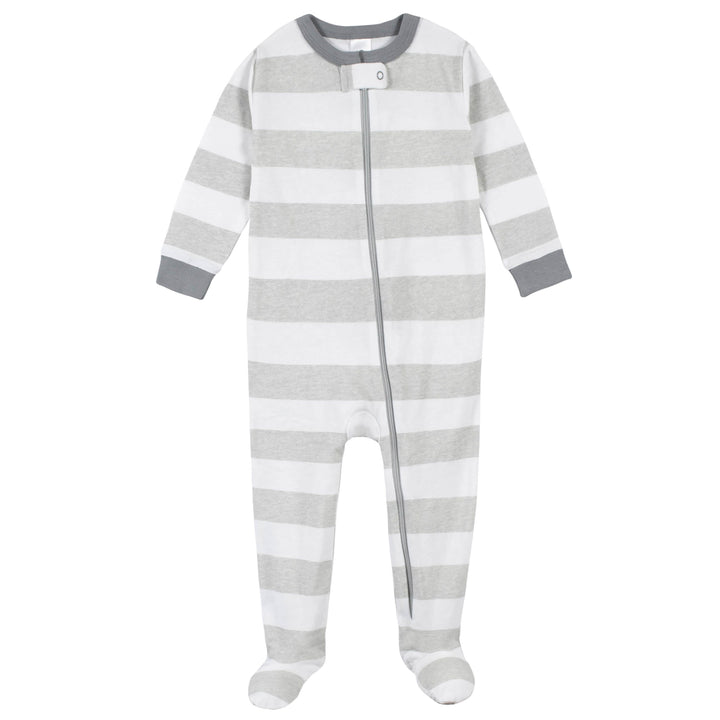 2-Pack Boys Wild Snug Fit Footed Cotton Pajamas-Gerber Childrenswear