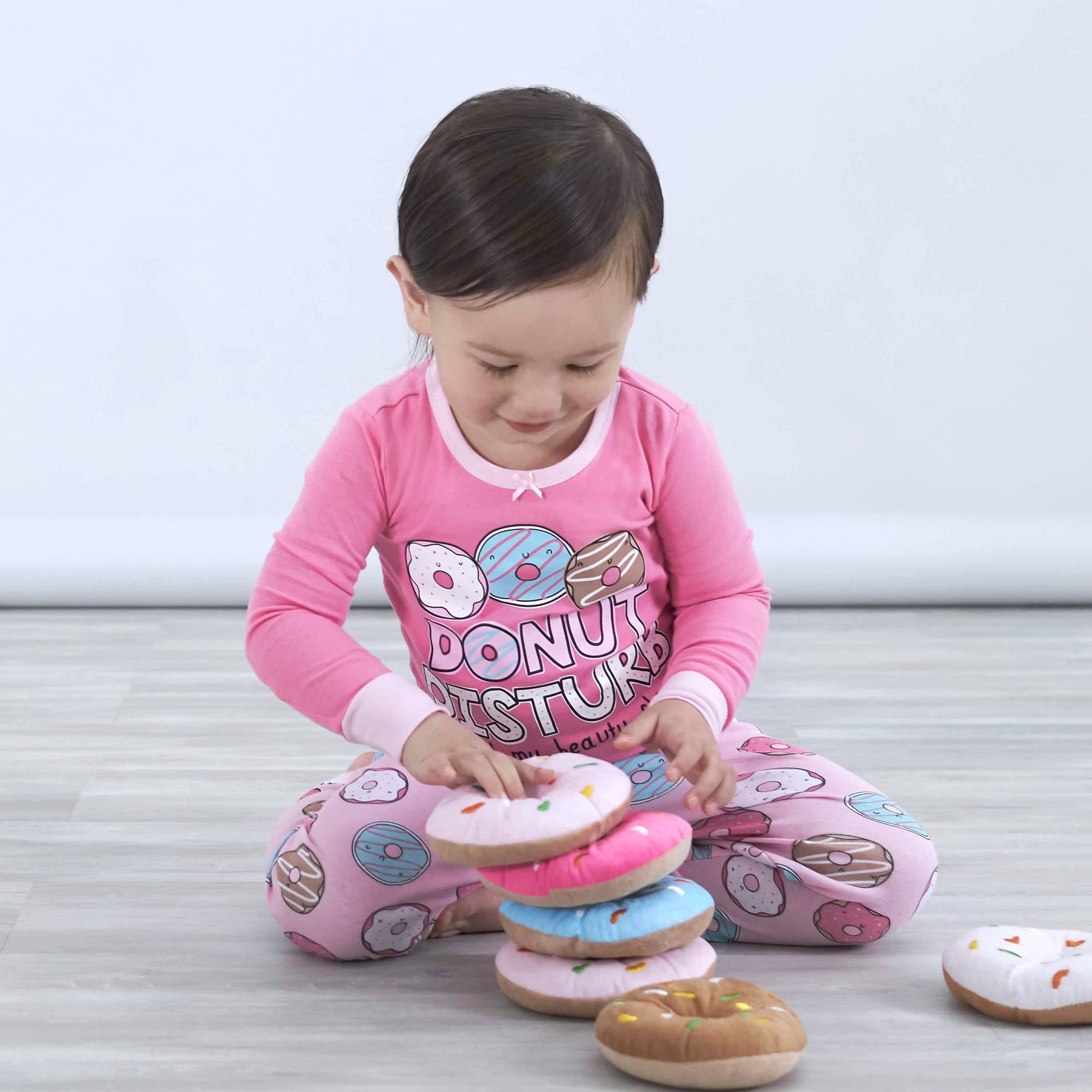 4 Piece Baby Toddler Donuts Snug Fit Cotton Pajamas Gerber Childrenswear