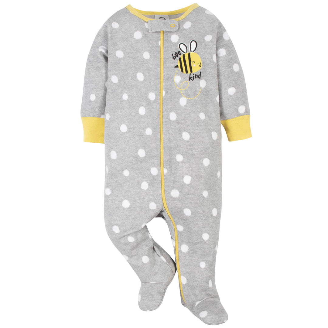 2-Pack Baby Girls Bee Kind & Daisies Sleep 'n Plays-Gerber Childrenswear