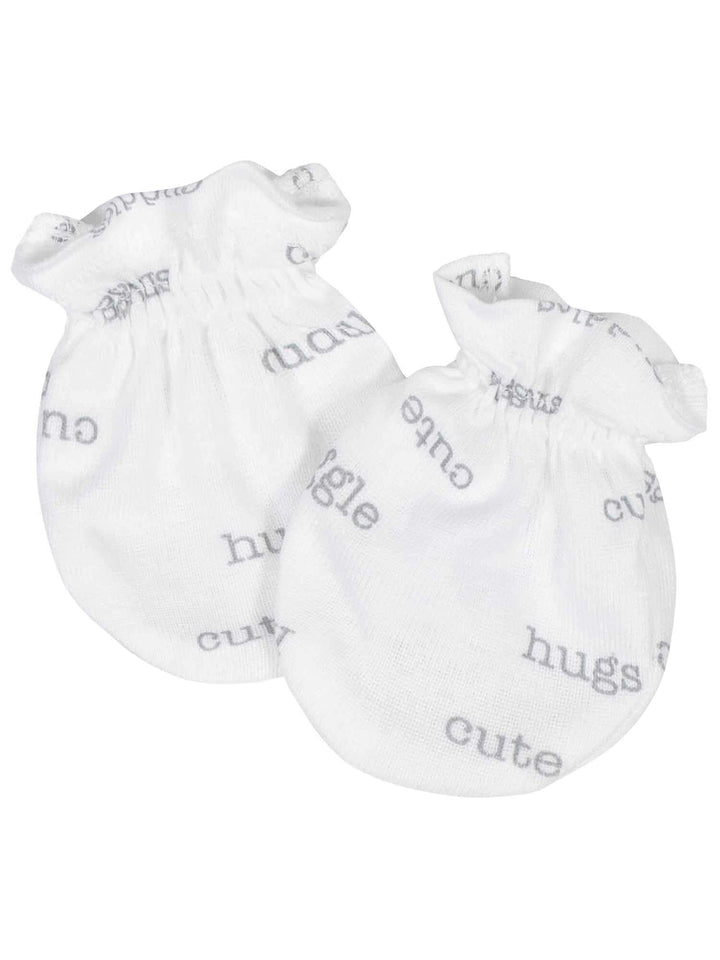 Gerber® 4-Pack Baby Unisex "Hugs" No Scratch Mittens Set-Gerber Childrenswear