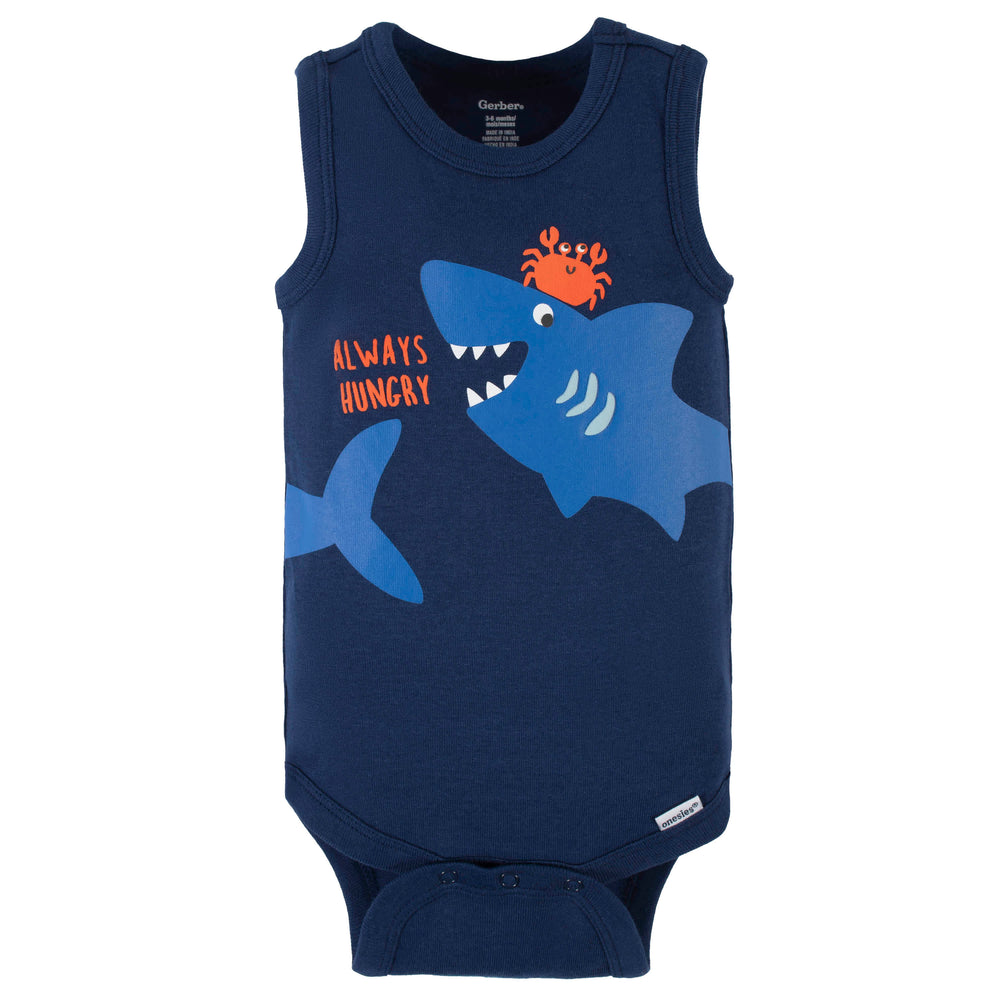 Baby Boys Gray Shark Shoes – Gerber Childrenswear