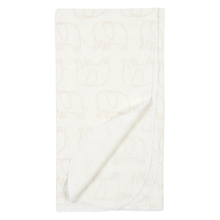 4-Pack Neutral Safari Flannel Receiving Blankets-Gerber Childrenswear