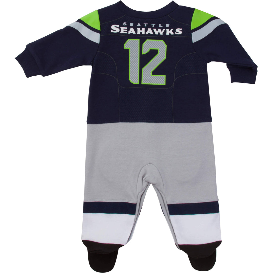 Seattle Seahawks Baby 
Boys Footysuit-Gerber Childrenswear