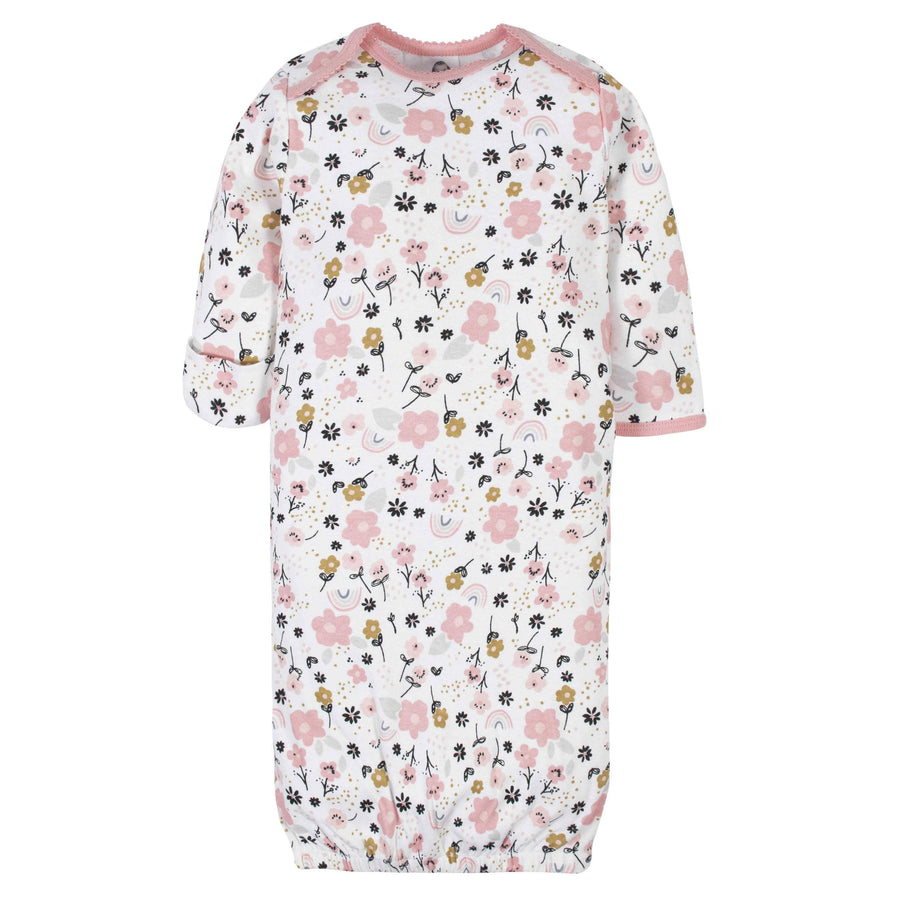 4-Pack Baby Girls Bear Gowns – Gerber Childrenswear