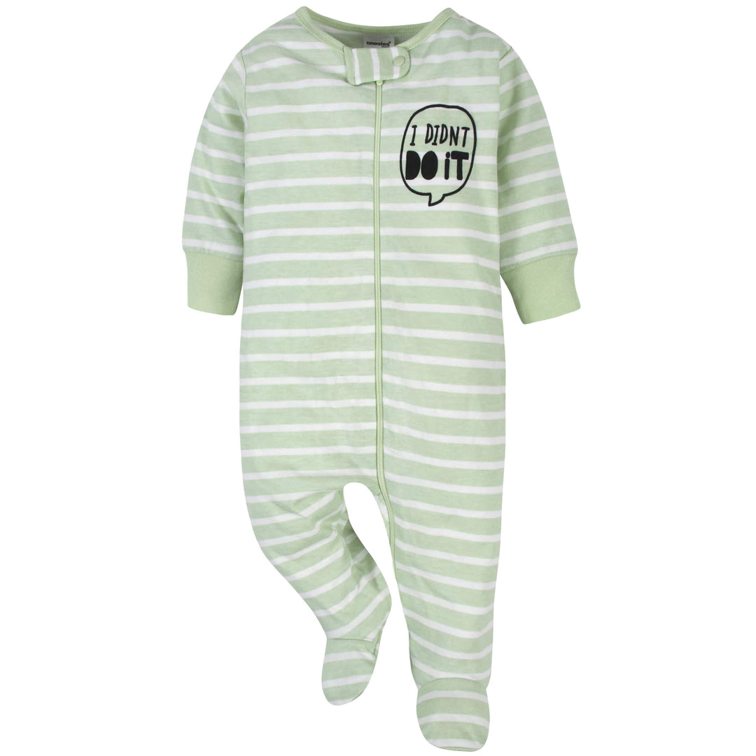 Baby Neutral "Didn't Do It" Onesies® Brand Sleep N' Play-Gerber Childrenswear