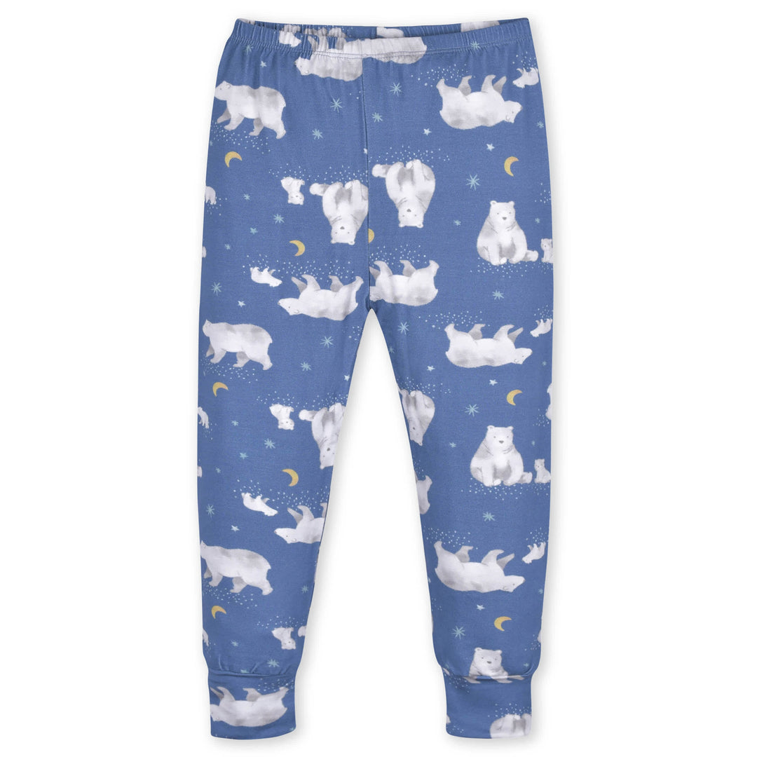 White Polar Bear Pajama Pants For Men. Men's Animal Print Lounge Pants