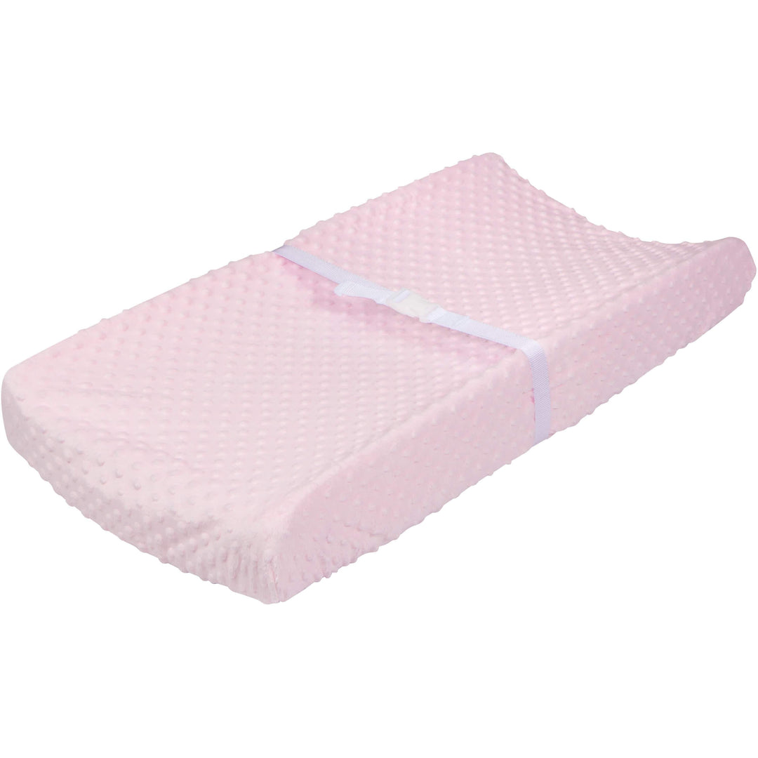 Baby Girls Dotted Light Pink Changing Pad Cover-Gerber Childrenswear