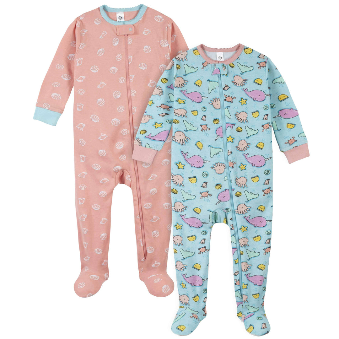 Baby Girl Pajamas & Girls Footed Pajamas