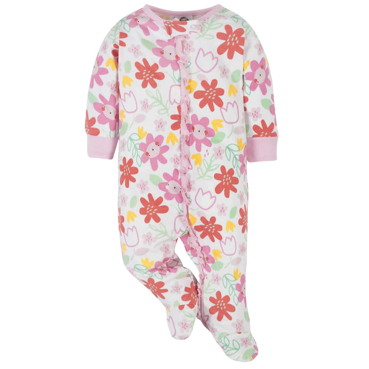 2-Pack Baby Girls Happy & Cherries Sleep 'n Plays-Gerber Childrenswear