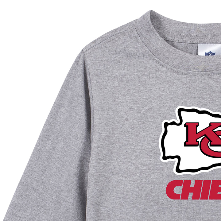 Kansas City Chiefs Toddler Boys Long Sleeve Tee Shirt-Gerber Childrenswear