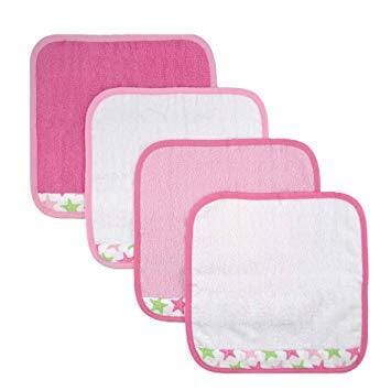 Love to Bathe 4-Pack Star Washcloth-Gerber Childrenswear