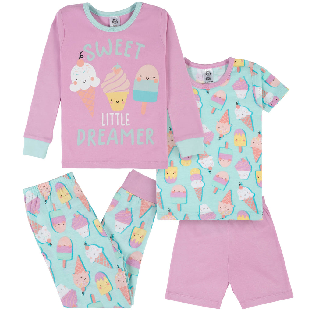 Women's Jammies For Your Families Luv Ya More Than Ice Cream Sleep Tee &  Bottoms Pajama Set