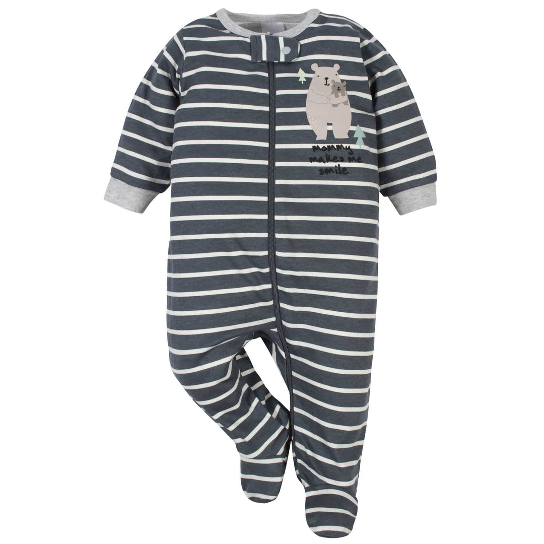 Gerber® Organic 2-Pack Baby Boys Stripe Sleep 'n Plays-Gerber Childrenswear