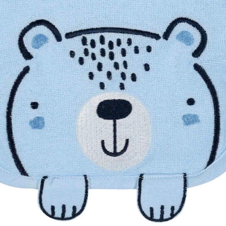 Gerber® Organic 3-Pack Baby Boys Teddy Dribbler Bibs-Gerber Childrenswear