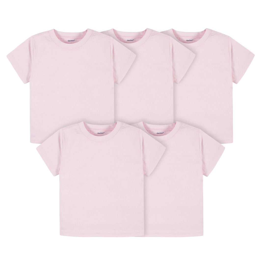 5-Pack Infant & Toddler Hot Pink Premium Short Sleeve Tees – Gerber  Childrenswear