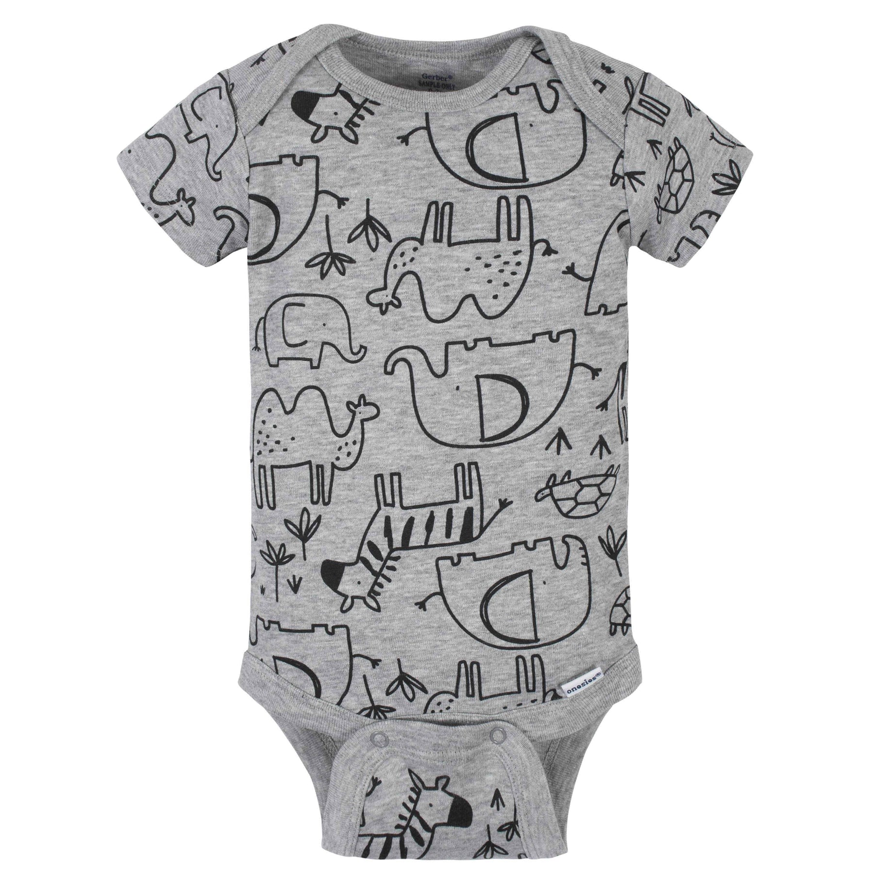 8-Pack Baby Boys Jungle Short Sleeve Onesies® Bodysuits – Gerber ...