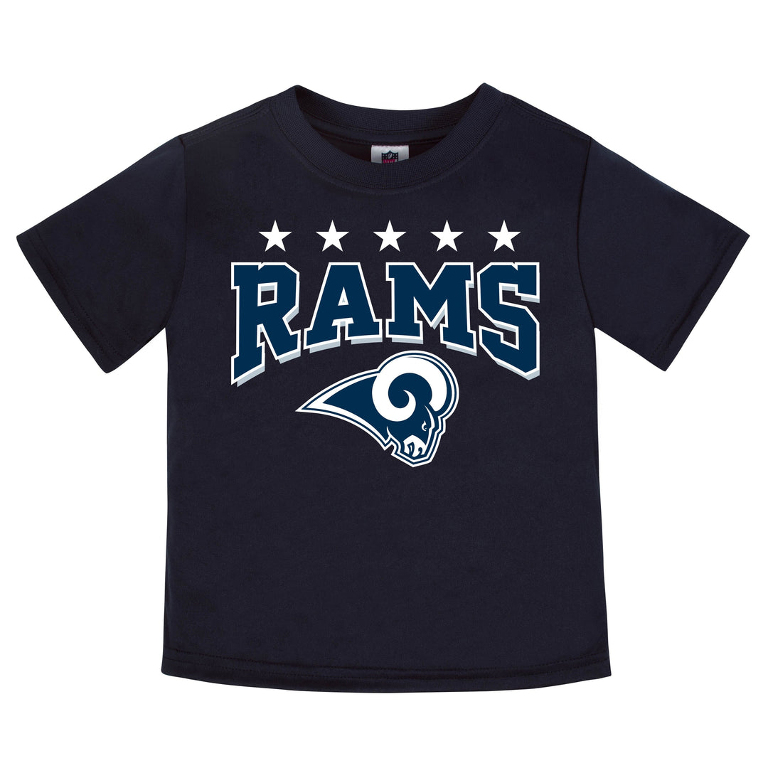 LA Rams Boys Short Sleeve Tee Shirt-Gerber Childrenswear