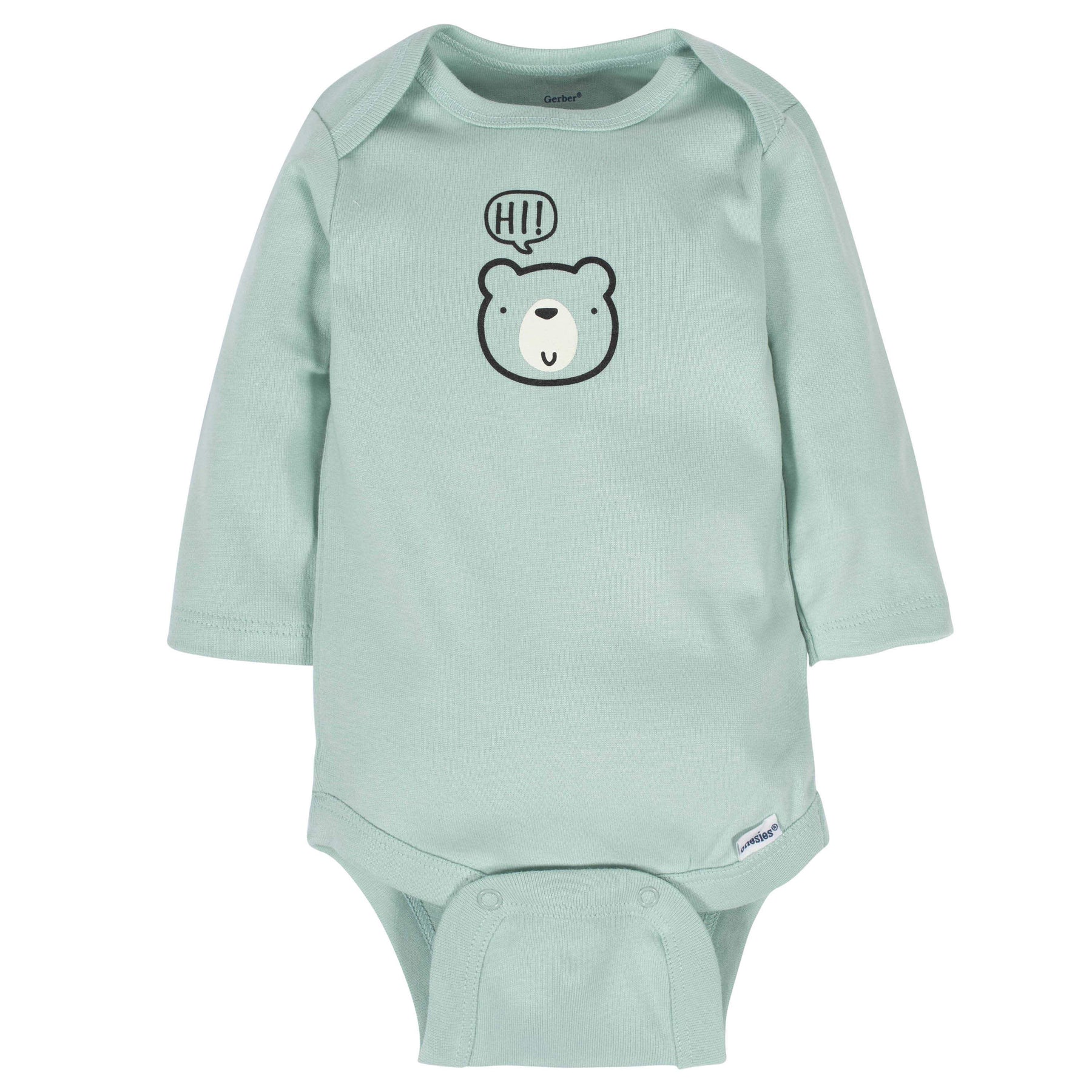 6-Pack Baby Boys Bear Long Sleeve Onesies® Bodysuits – Gerber Childrenswear